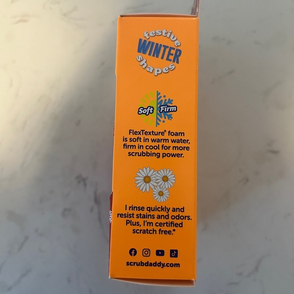 Scrub Daddy FlexTexture Scrubber, Limited Edition, Snowman- NWT - Picture 9 of 9